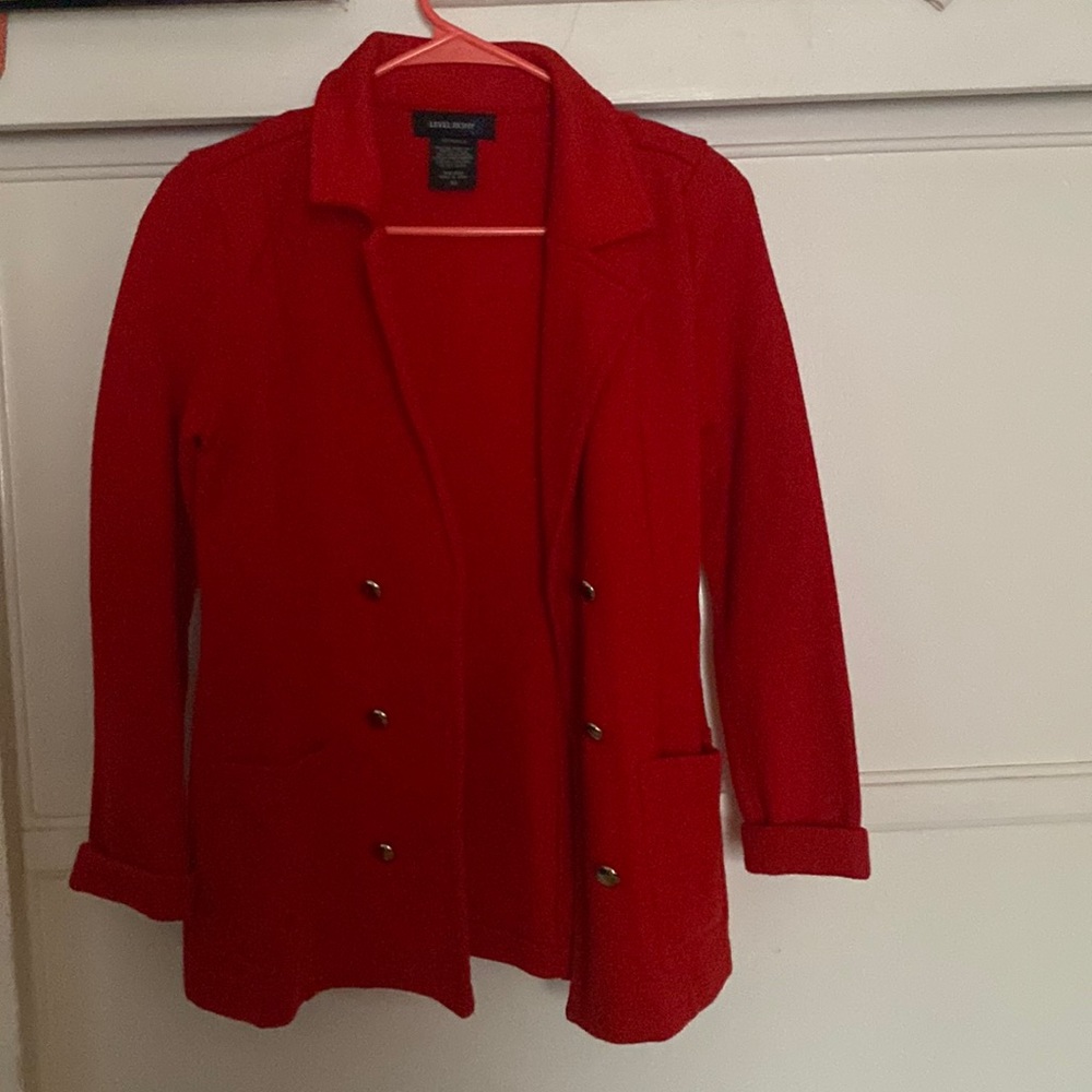 Red blazer
